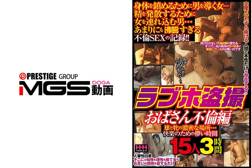 ラブホ盗撮 おばさん不倫編 15人3時間の作品画像