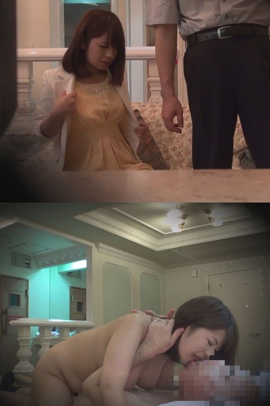 スケベオヤジのチ○ポにイカされる巨乳女性